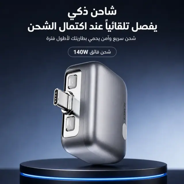 شاحن ذكي بفصل تلقائي عند اكتمال الشحن