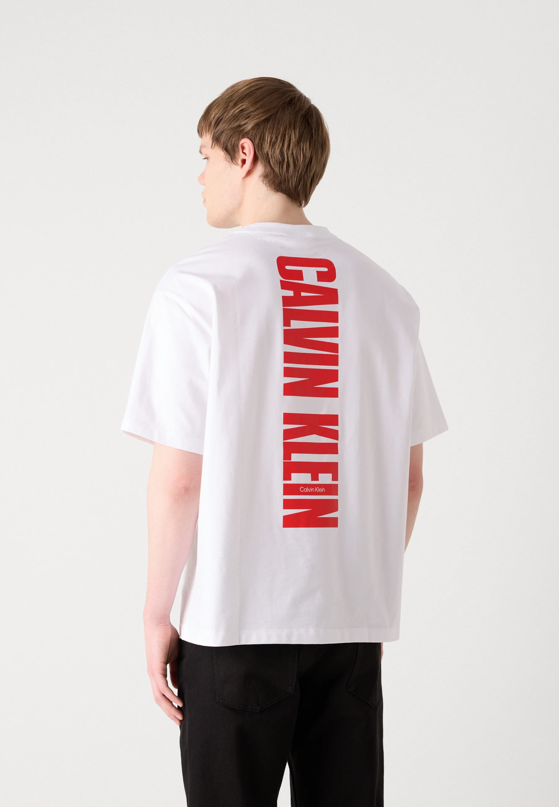 Calvin Klein Vertical Logo Oversize T-Shirt – Premium Heavyweight Edition