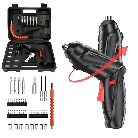 حقيبة الصيانة المتكاملة المكونة من مفك البراغي الكهربائي و47 ملحق