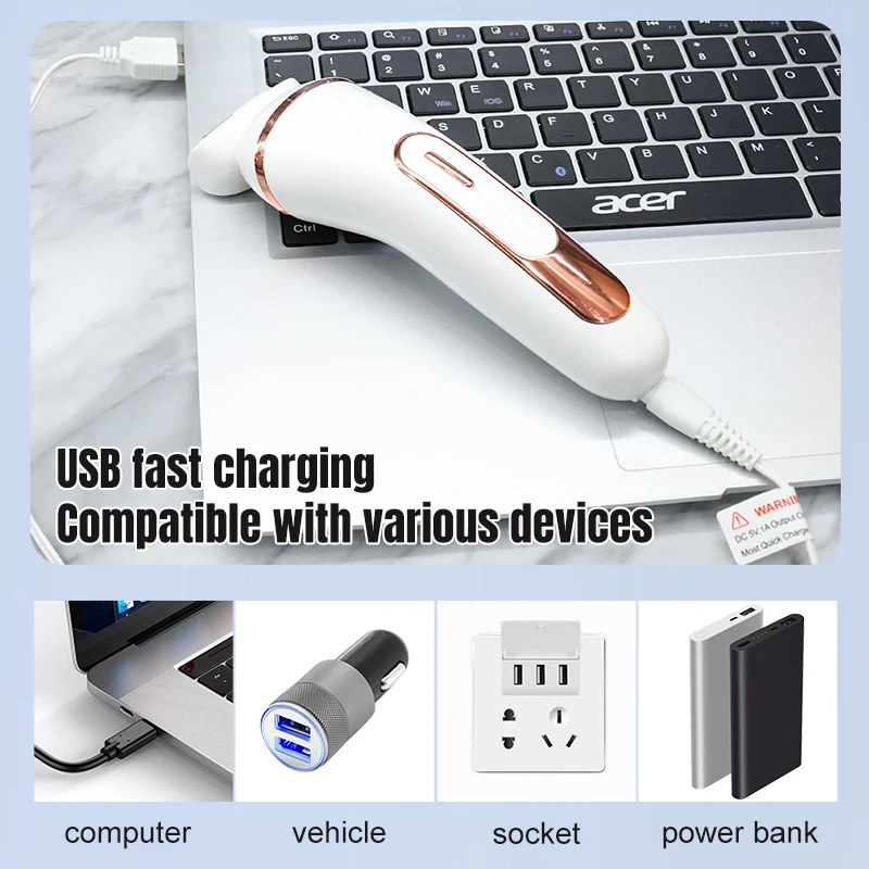 Electric Epilator 4 in 1 Face Ear Nose and Eyebrow Trimmer Female