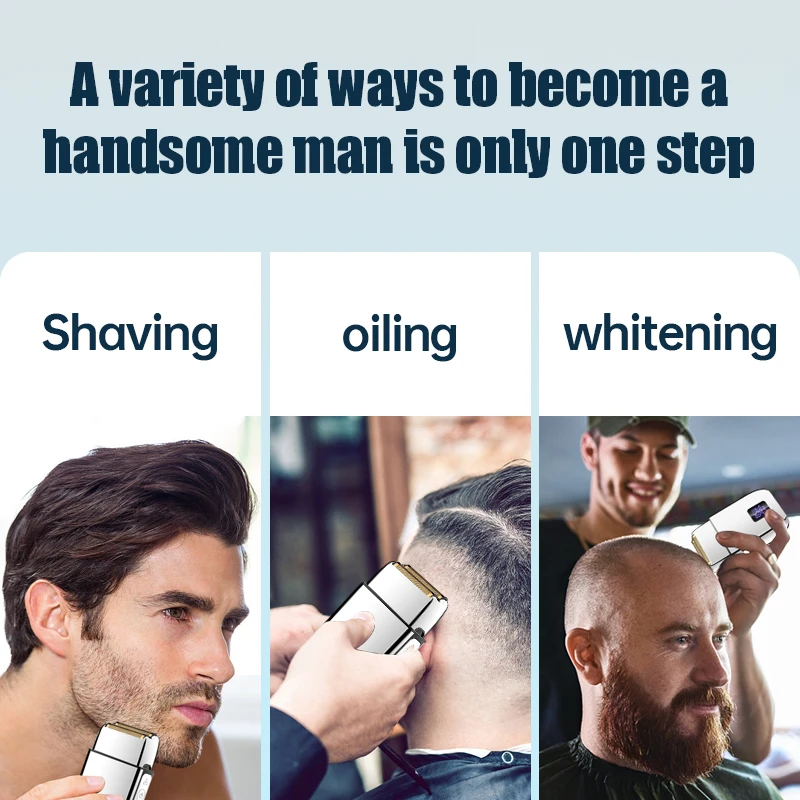 Shave Like a King – Gold Rechargeable Electric Razor for Men