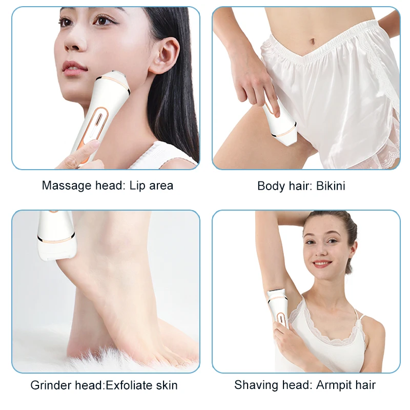 Electric Epilator 4 in 1 Face Ear Nose and Eyebrow Trimmer Female
