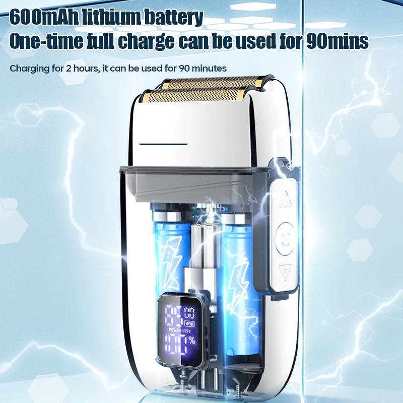 Shave Like a King – Gold Rechargeable Electric Razor for Men