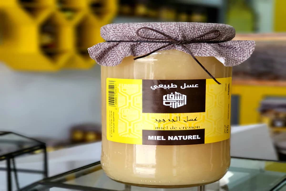 عسل الجرجير الأبيض الأصلي