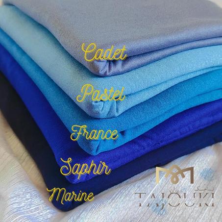 Hijab Simple Nuance de Bleu