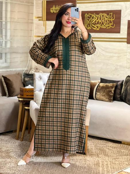 جلابة كارو شتوية بصوف مستورد – أناقة شتوية راقية