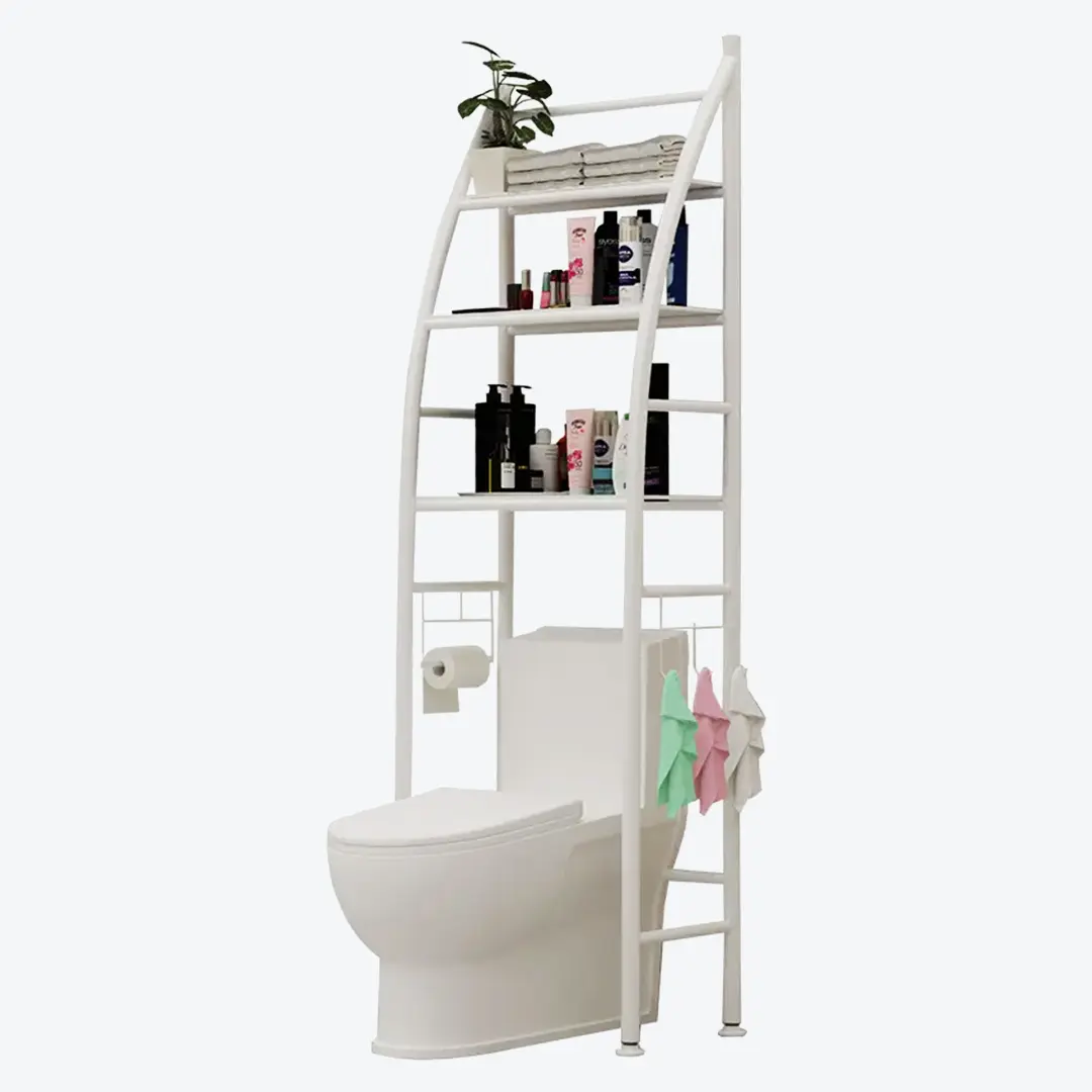 منظم حمام بـ3 رفوف فوق التواليت