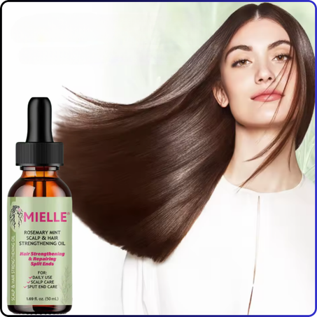 زيت إكليل الجبل والنعناع لتقوية الشعر ونمو الشعر Mielle