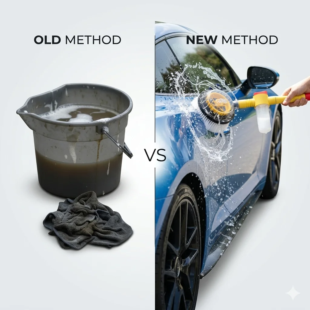 فرشاة  غسيل السيارات الذكية 360