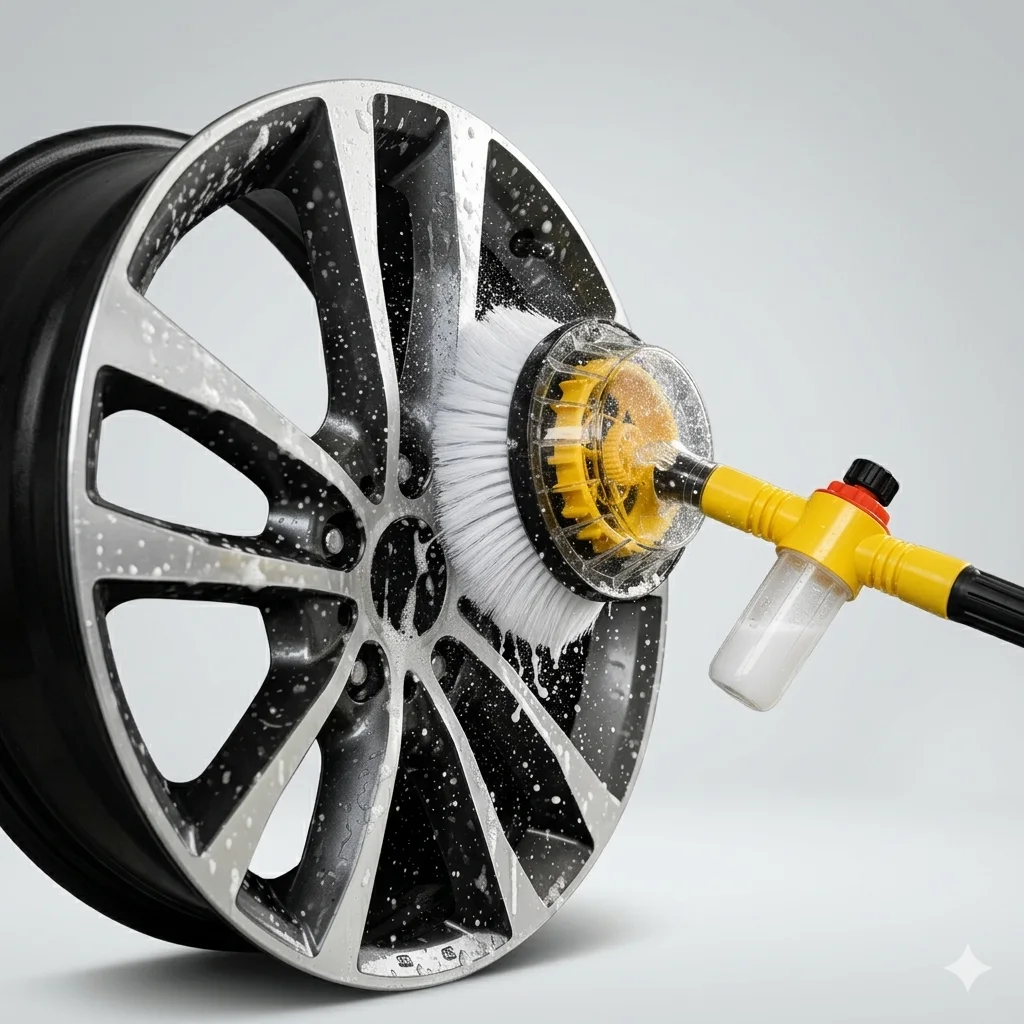 فرشاة  غسيل السيارات الذكية 360