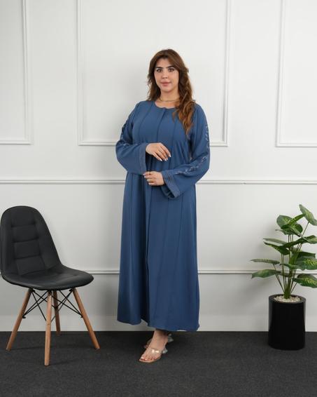 عباية بالطرزة فالكمام وسنسلة   ثوب كريب كوريا