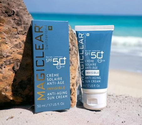 Magiclear واقي الشمس المضاد للشيخوخة بعامل حماية من الشمس 50+ ملون 50 مل