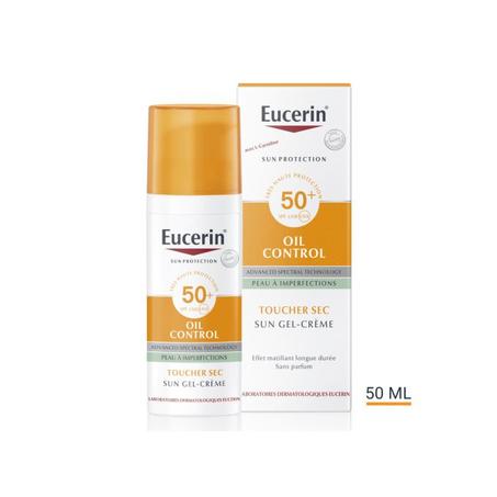 Eucerin كريم جل واقي من الشمس فائق الخفة - للتحكم في الزيت بعامل حماية من الشمس 50+ (50 مل)