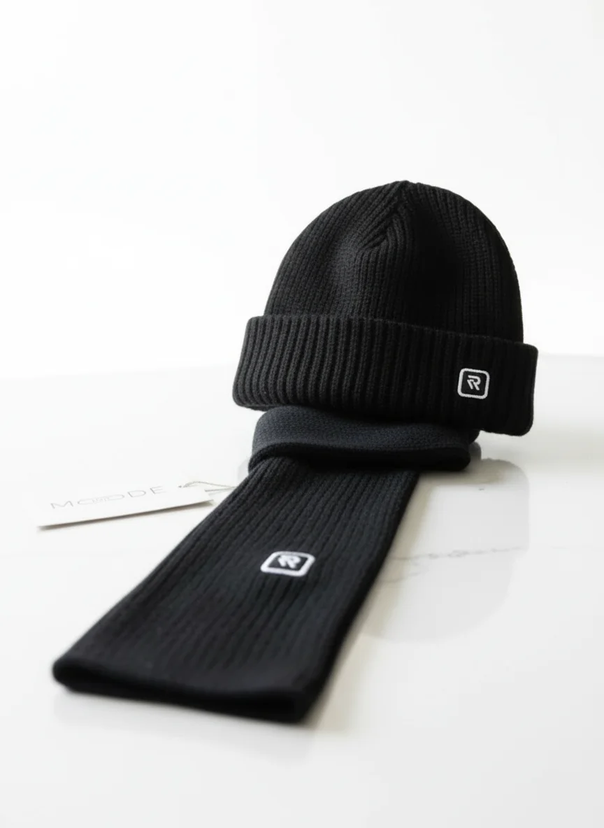 Ensemble Hiver Unisexe – Bonnet & Écharpe