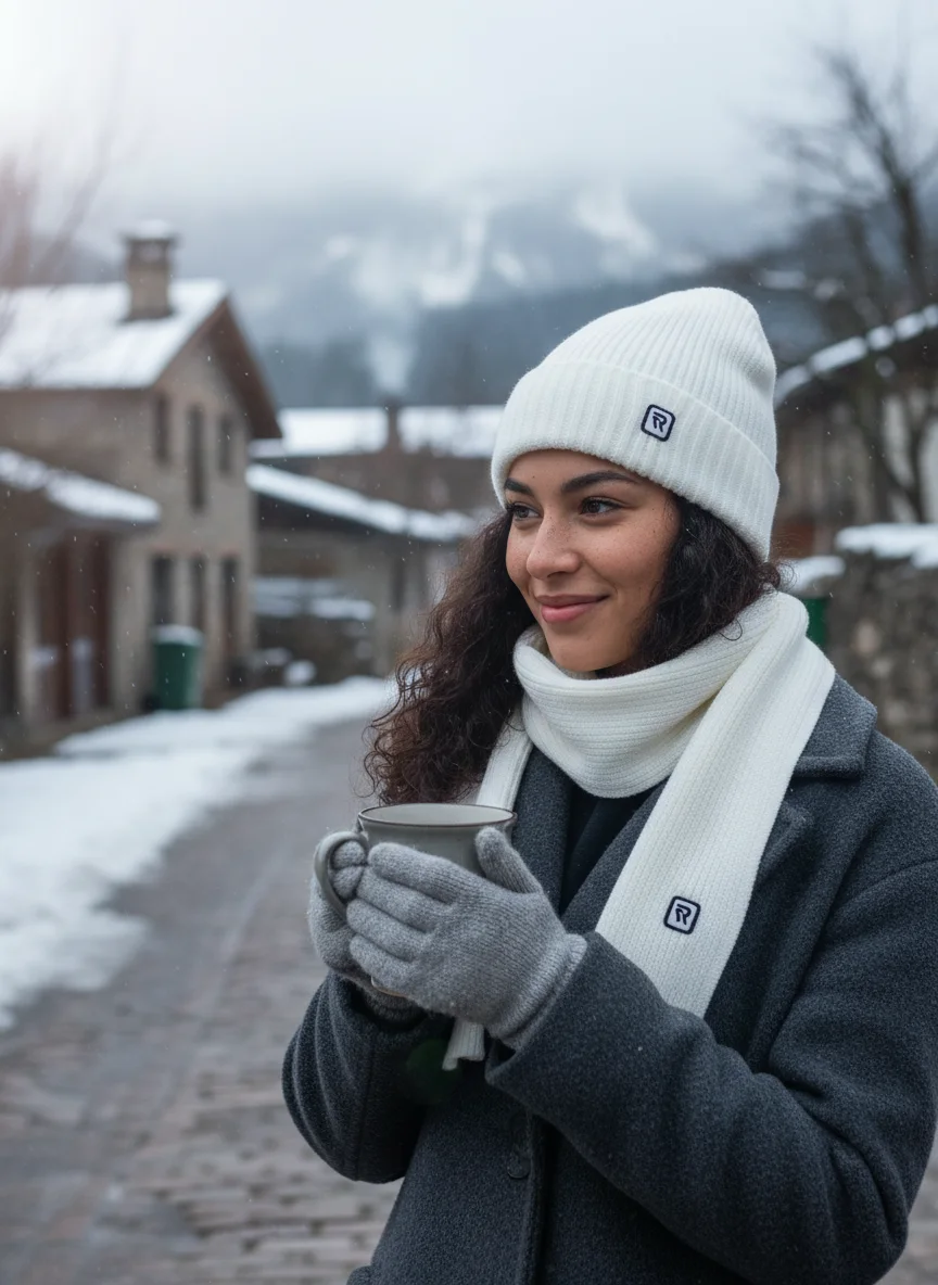 Ensemble Hiver Unisexe – Bonnet & Écharpe