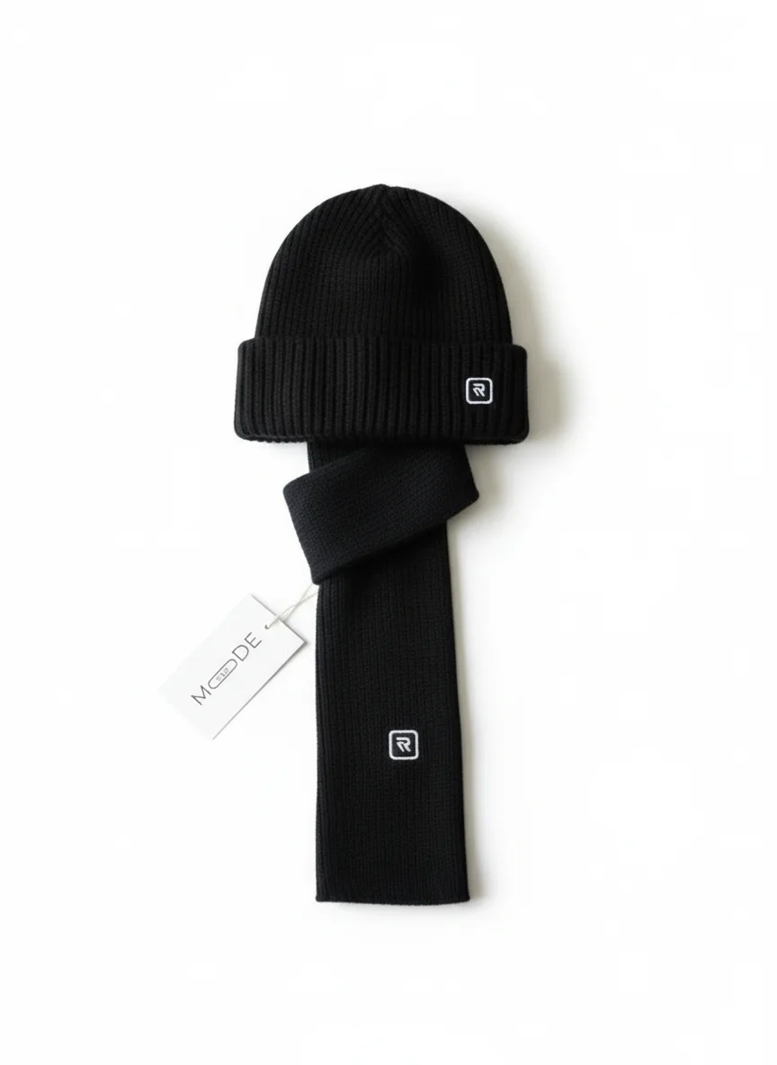 Ensemble Hiver Unisexe – Bonnet & Écharpe