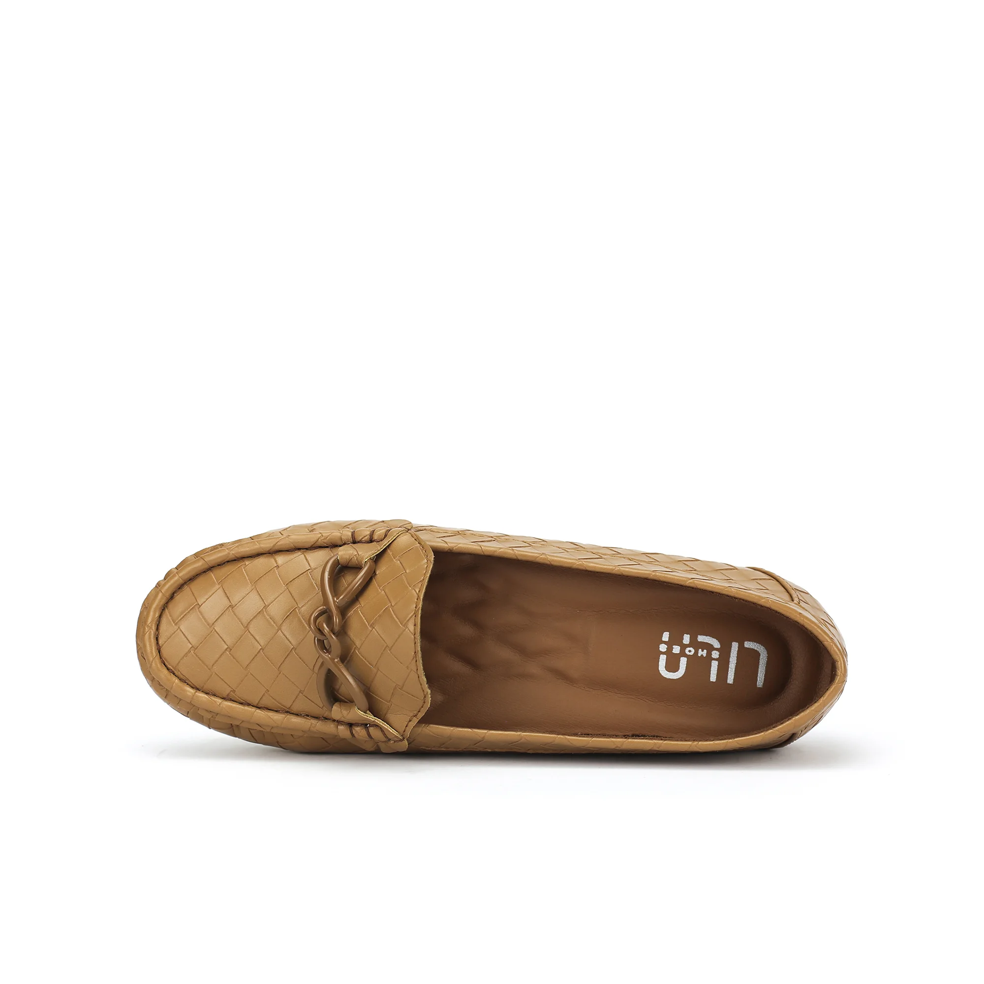 Mocassins pour Femmes - Camel - Tressé - A/9471