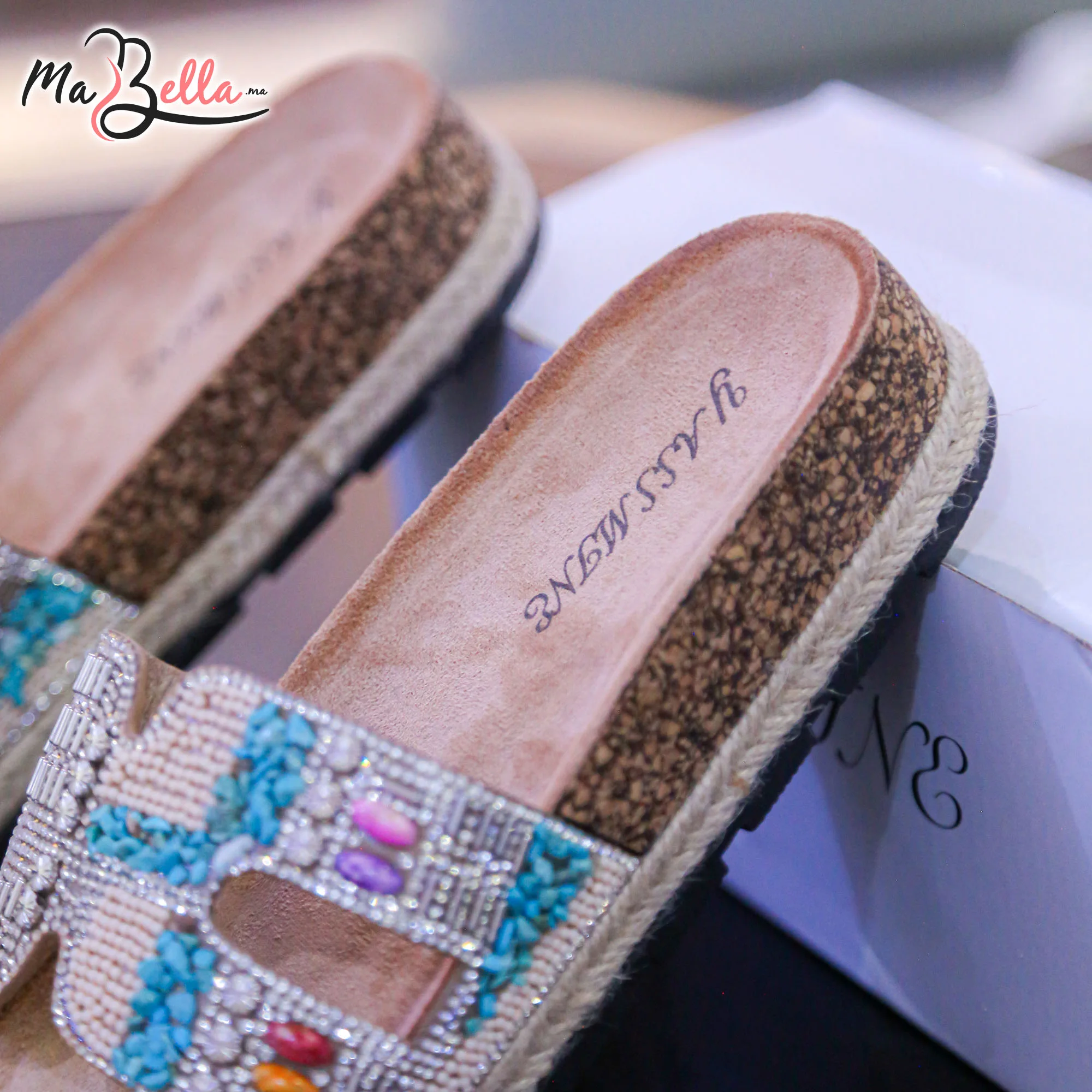 Sandale Plate - Noir - MES11