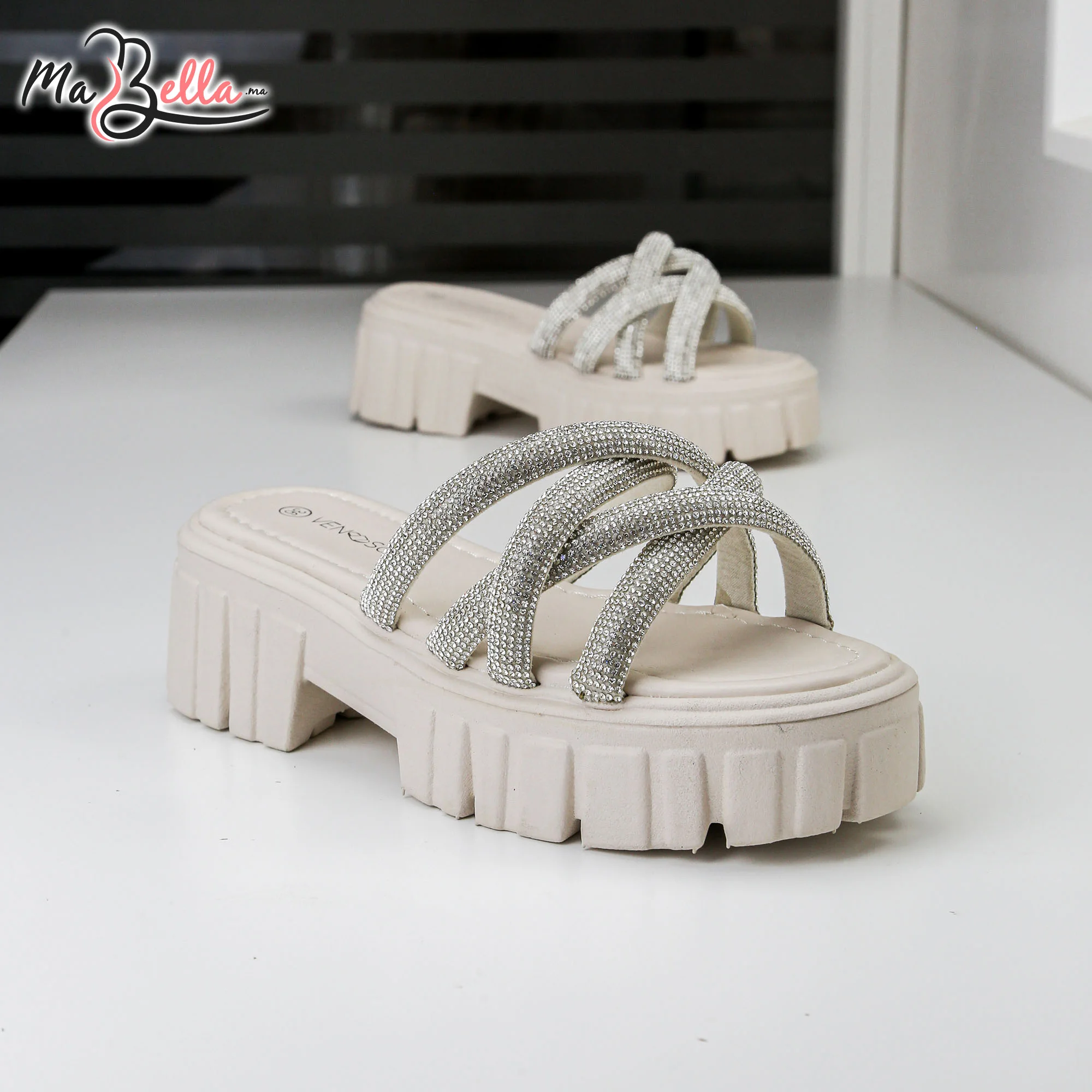 Sandale Plate - Beige - TC-3330