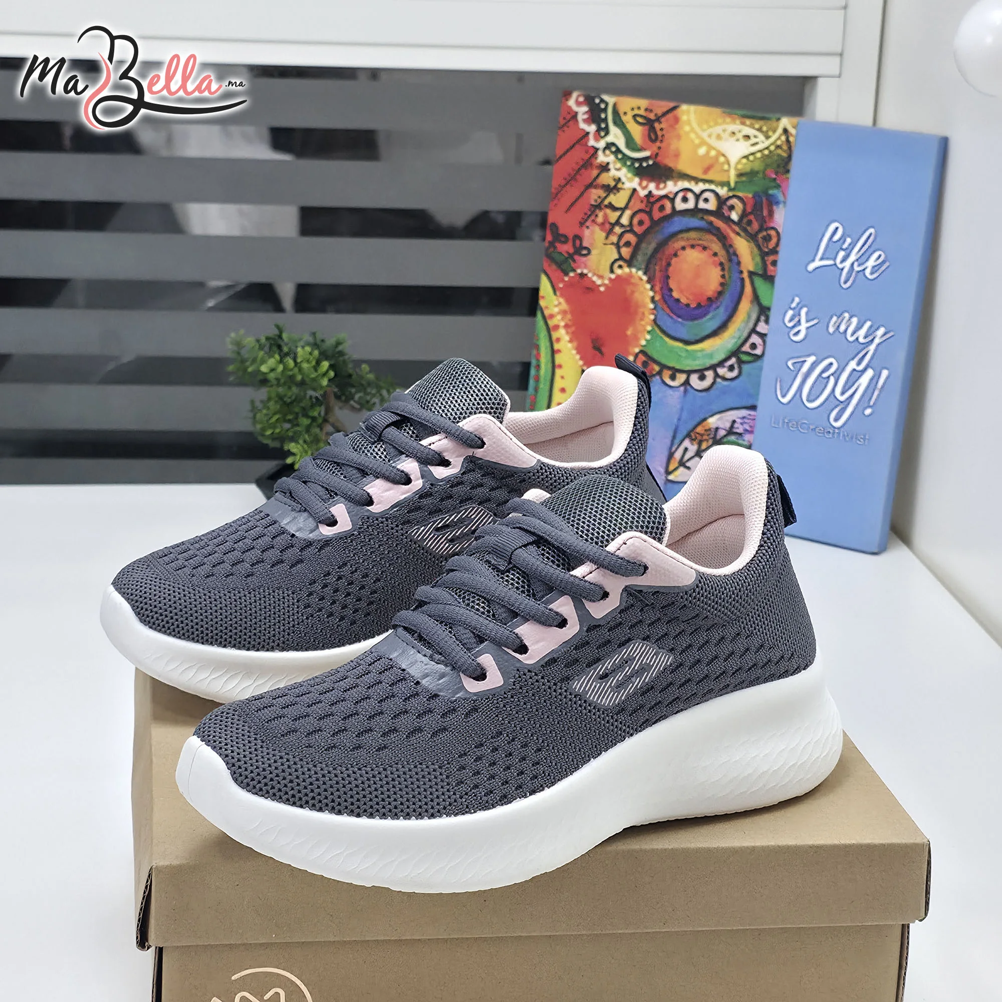 Baskets pour Femmes - Gris - OC-S8