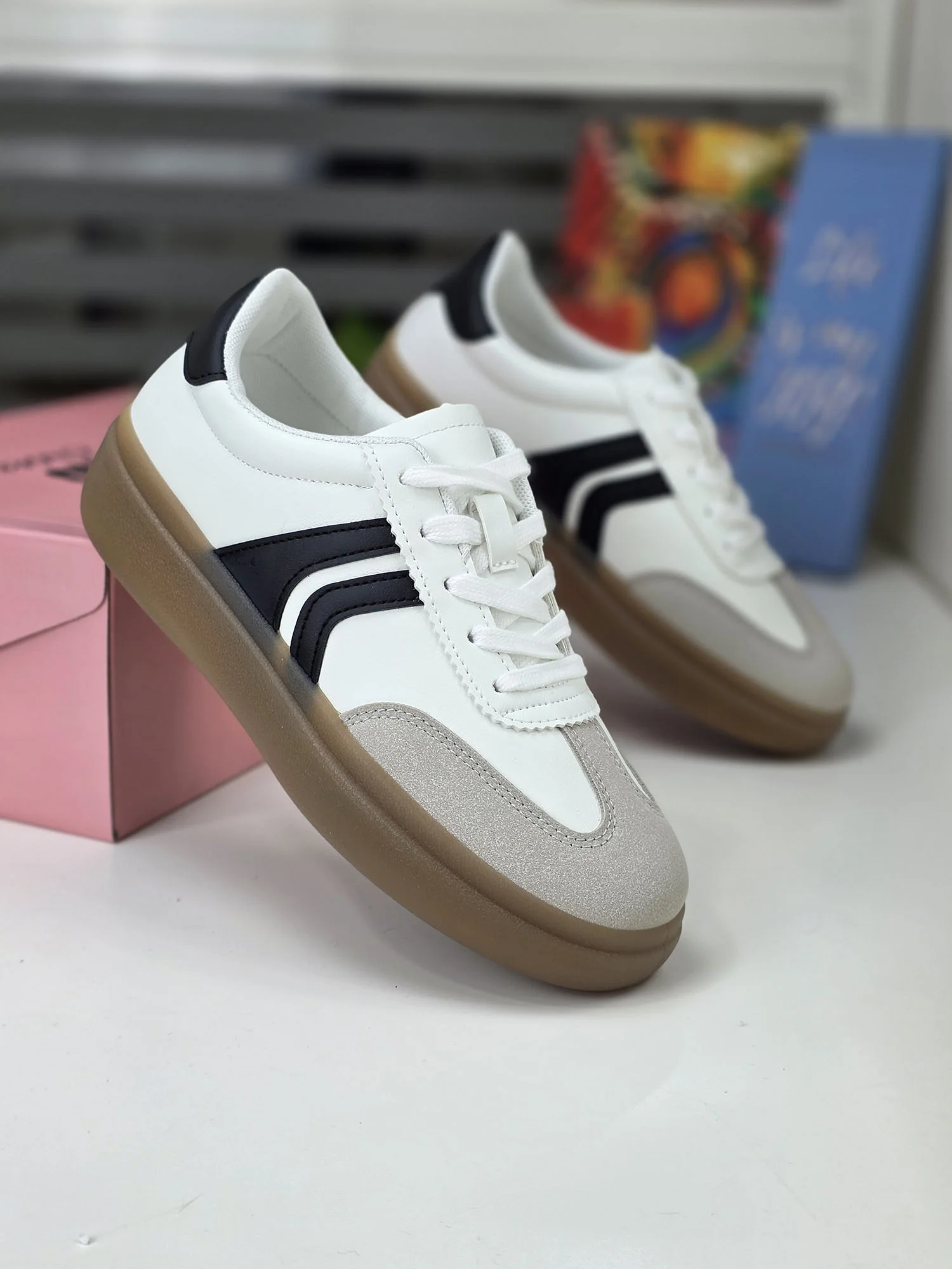 Baskets - Blanc/Noir - MB88-712