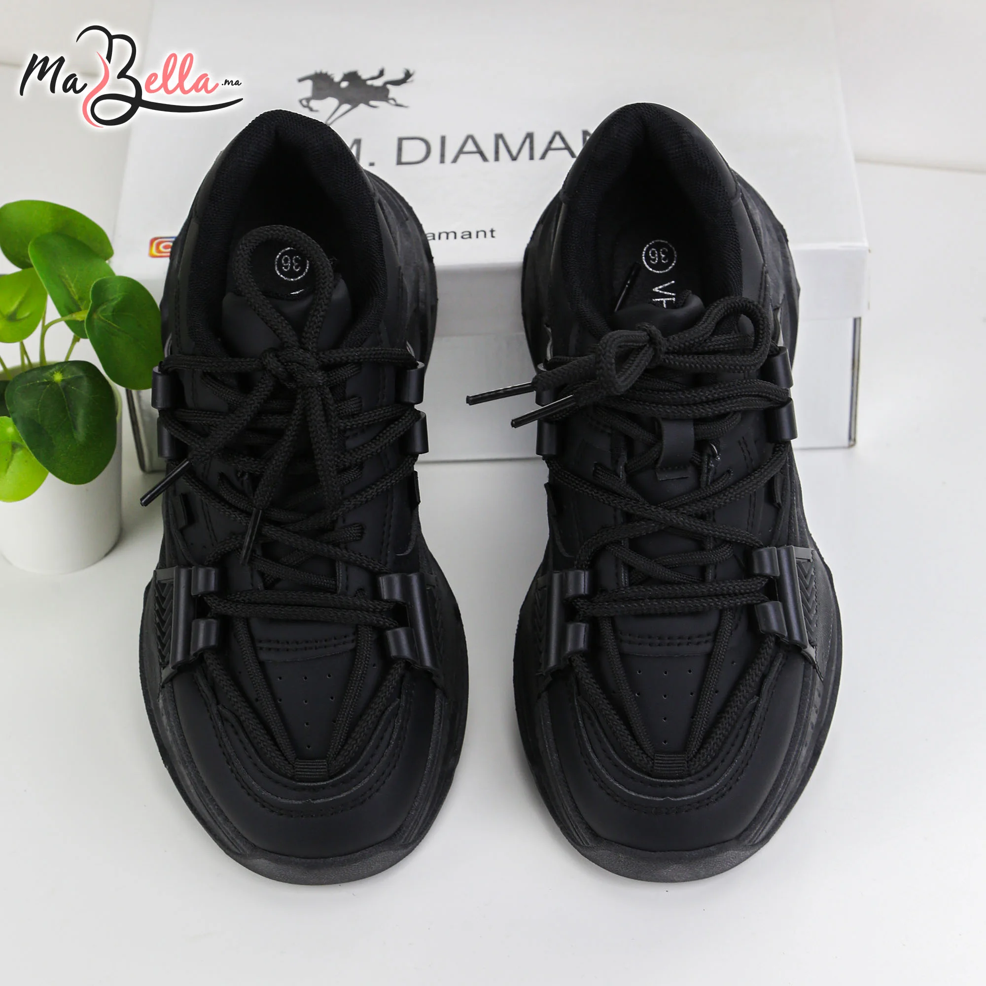 Baskets pour Femmes - Noir - JC-79