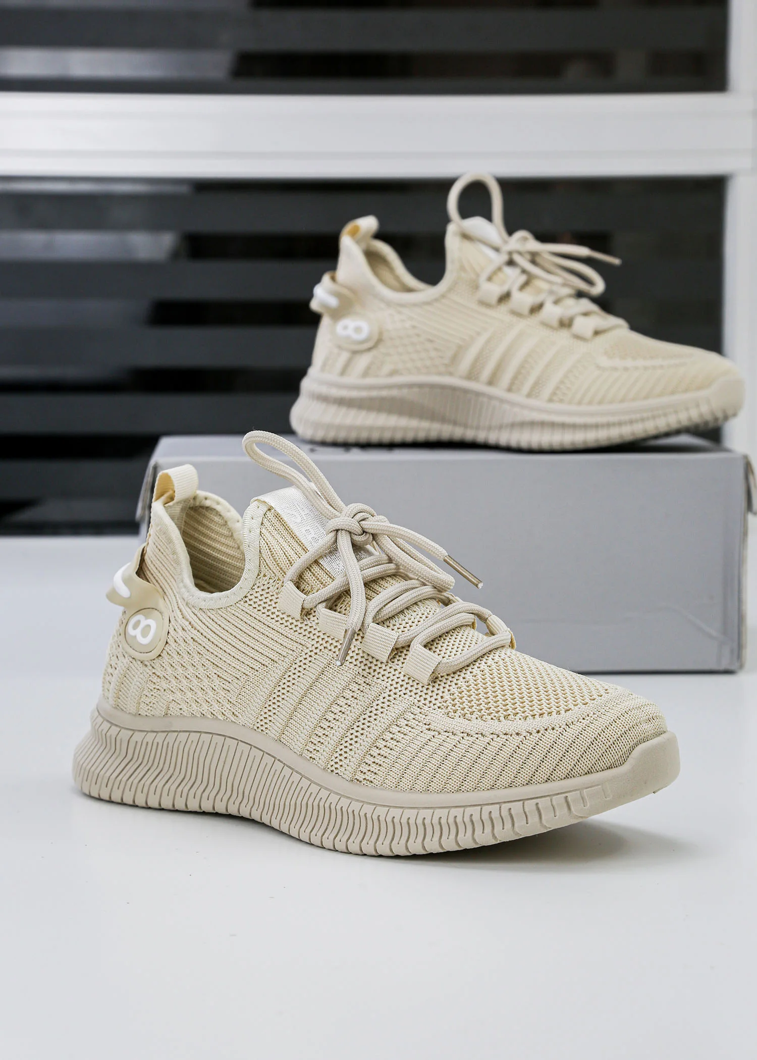 Baskets pour Femmes - Beige - OC-Y9