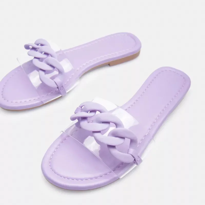 Sandale Plate - Violet - RF-627