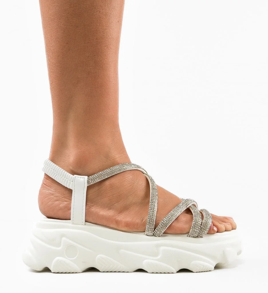 Sandale Plate - Blanc - LX-1935