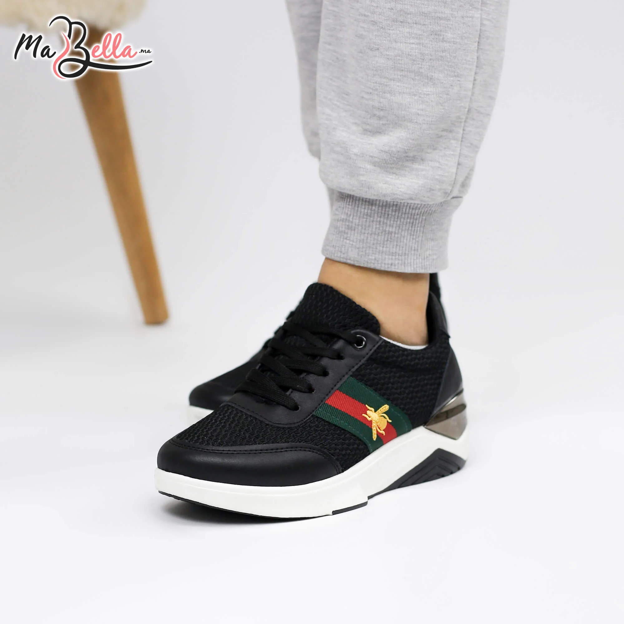 Baskets pour Femmes - Noir - RF27-N7