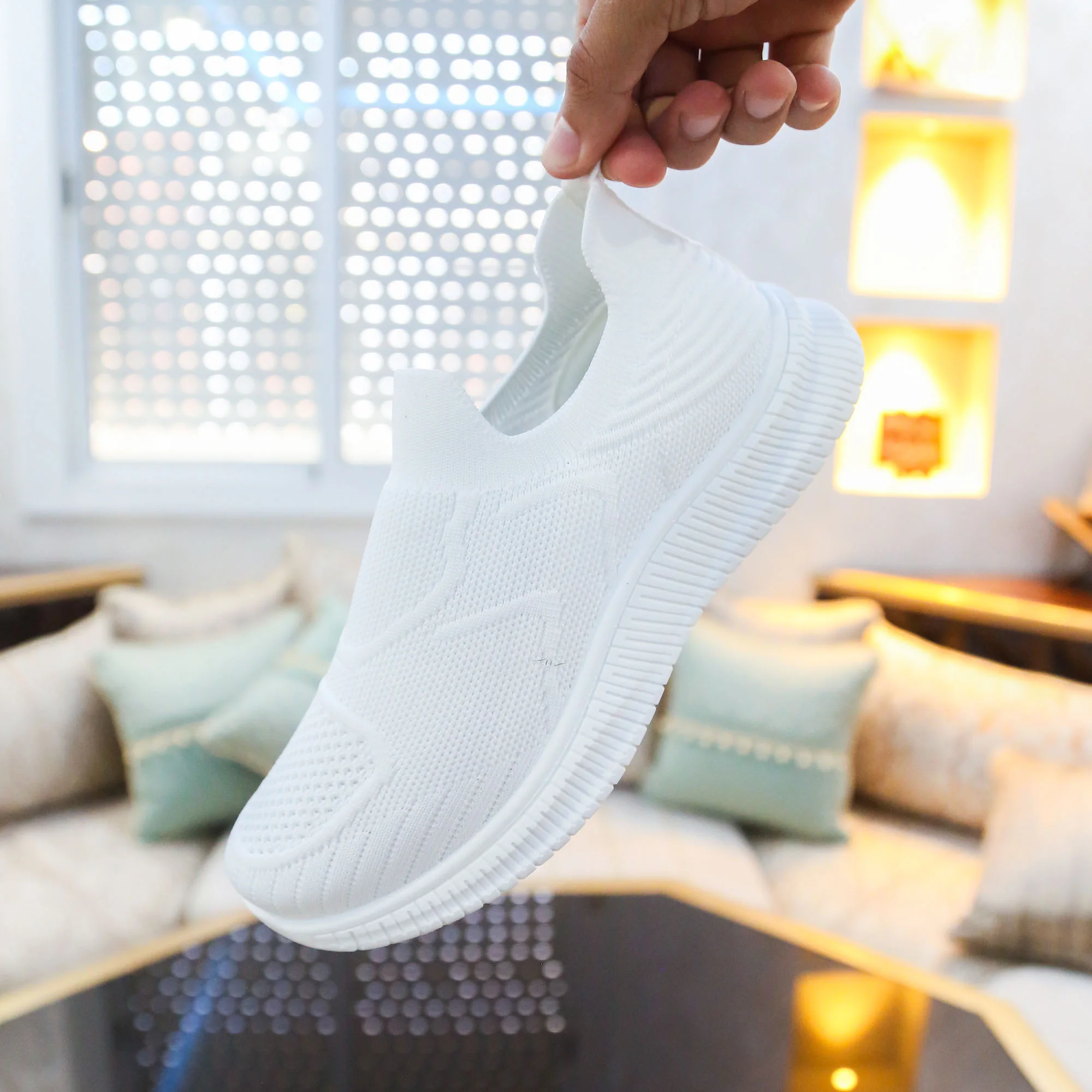 Baskets pour Femmes - Blanc - OC-B9