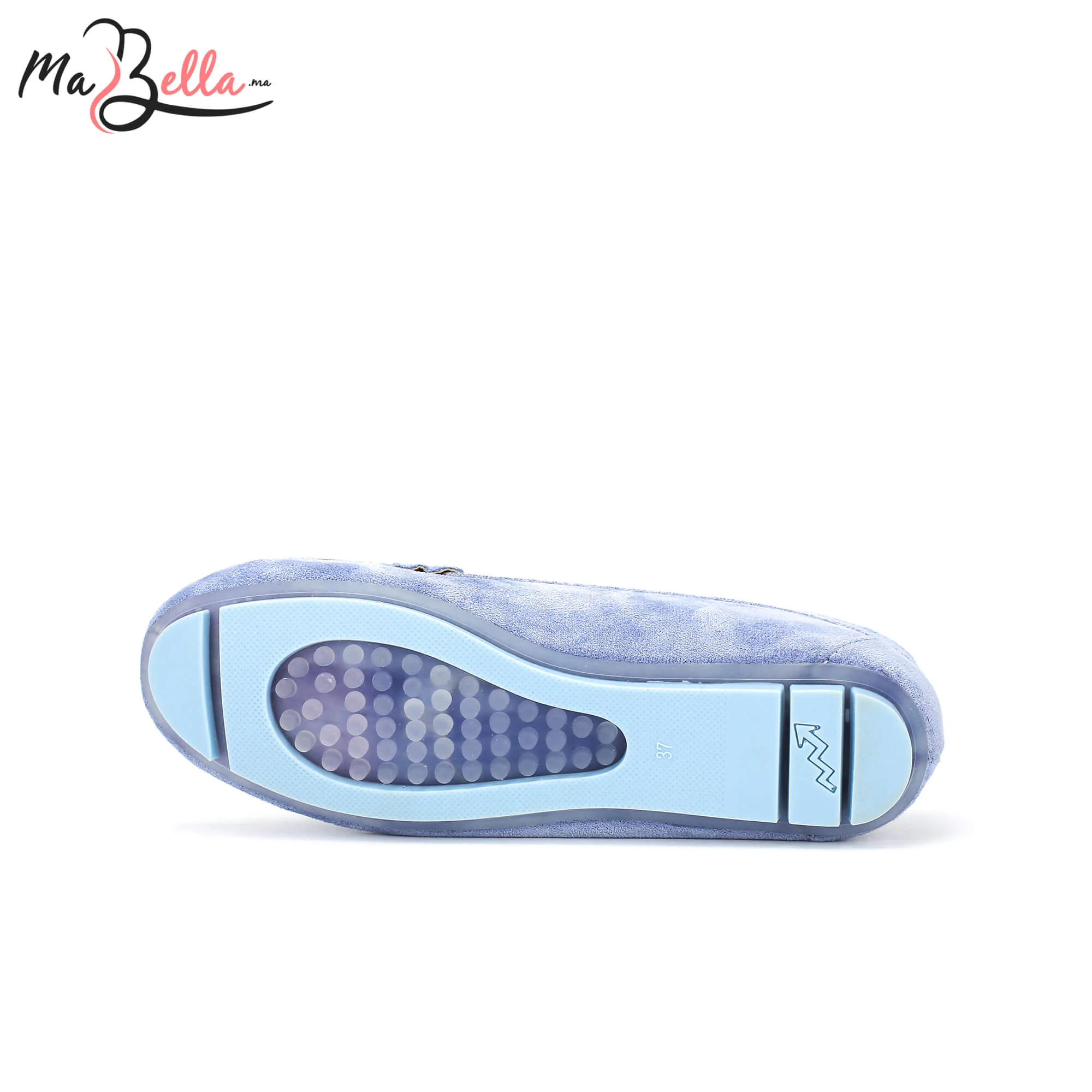Mocassins pour Femmes - Ciel - Daim - A/9471