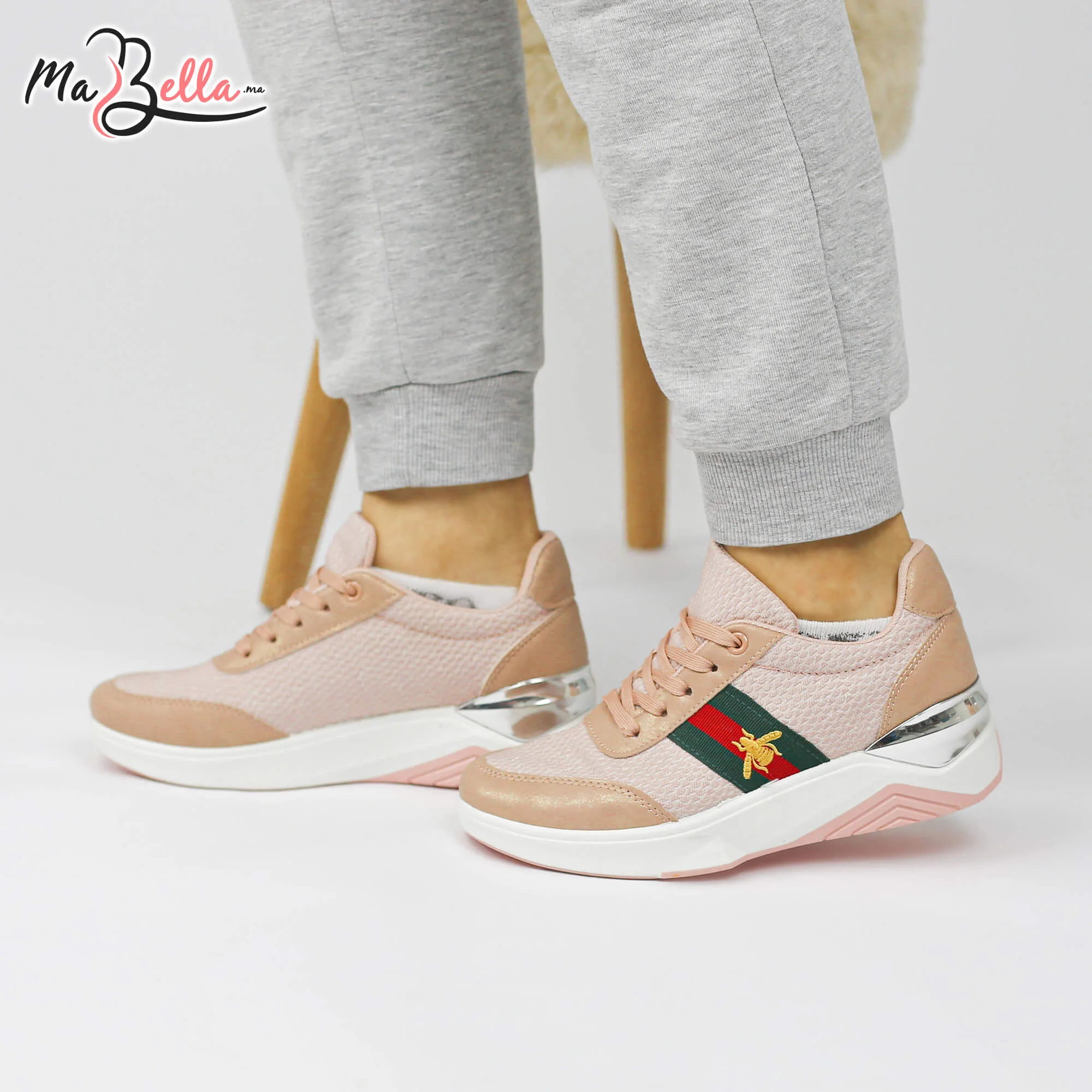 Baskets pour Femmes - Rose - RF27-N7