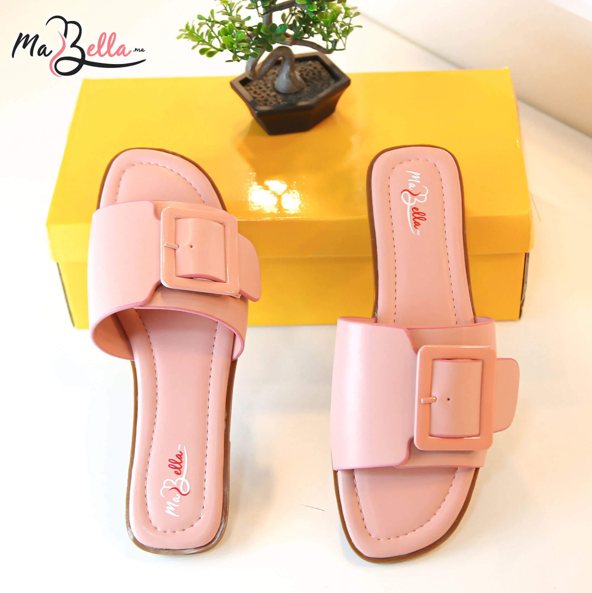 Sandale Plate - Rose - BZIM-2400