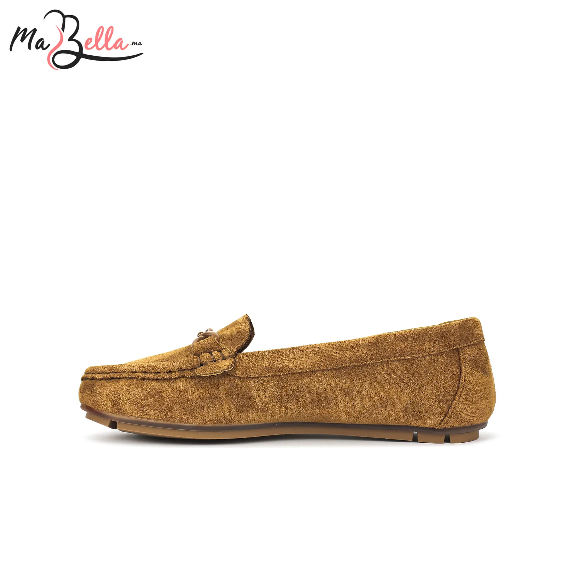 Mocassins pour Femmes - Camel - Daim - A/9471