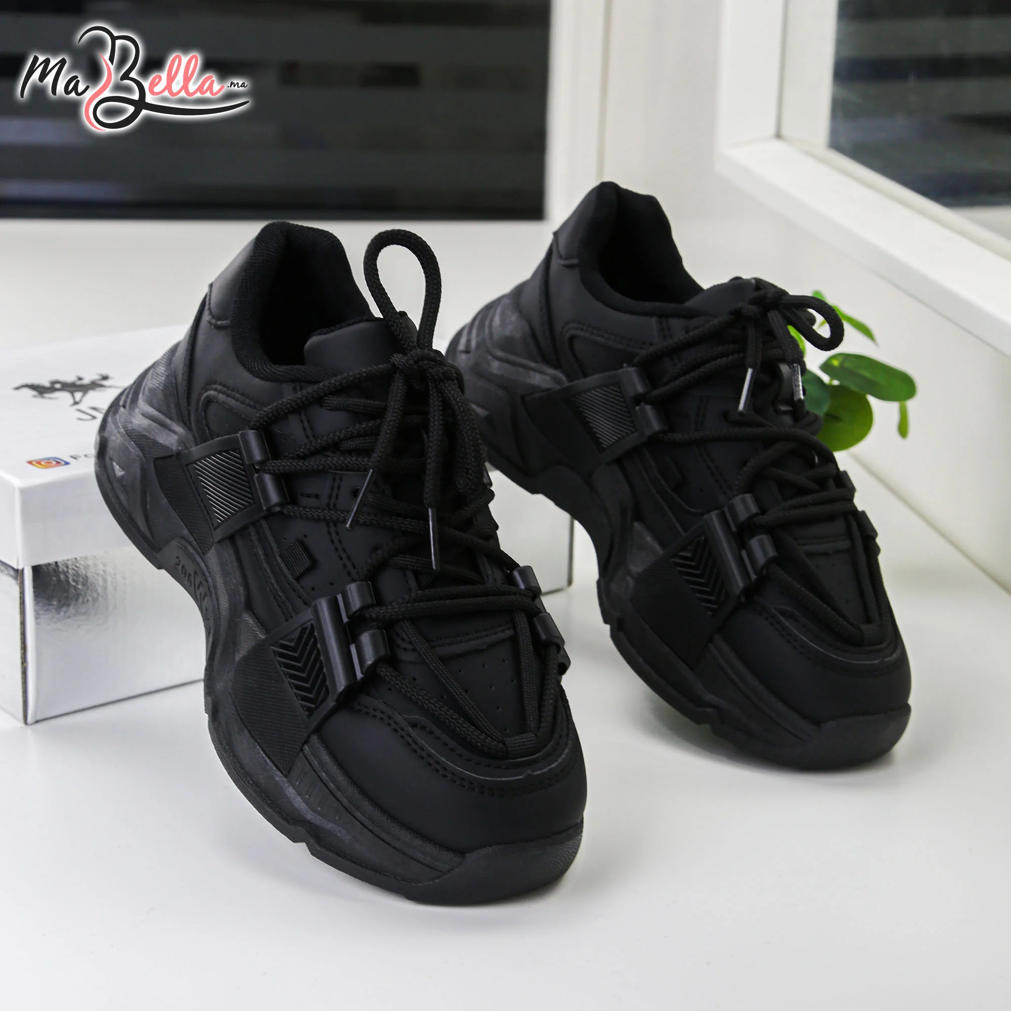 Baskets pour Femmes - Noir - JC-79