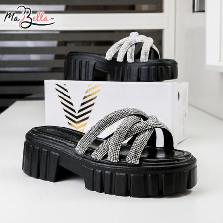 Sandale Plate - Noir - TC-3330