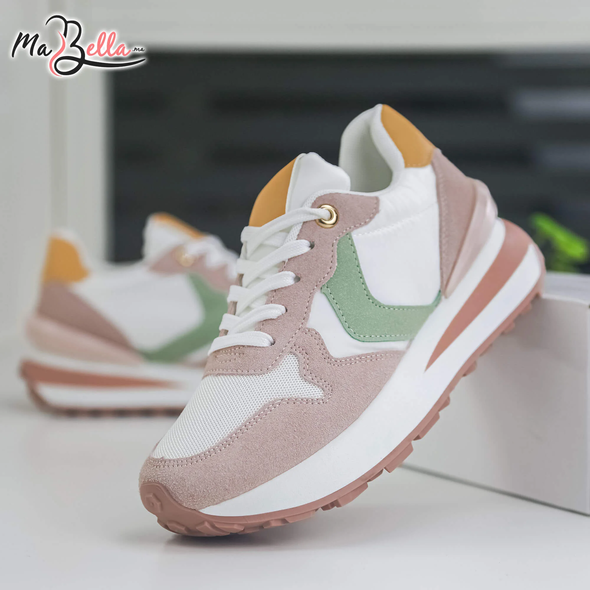 Baskets pour Femmes - Rose - BK-8