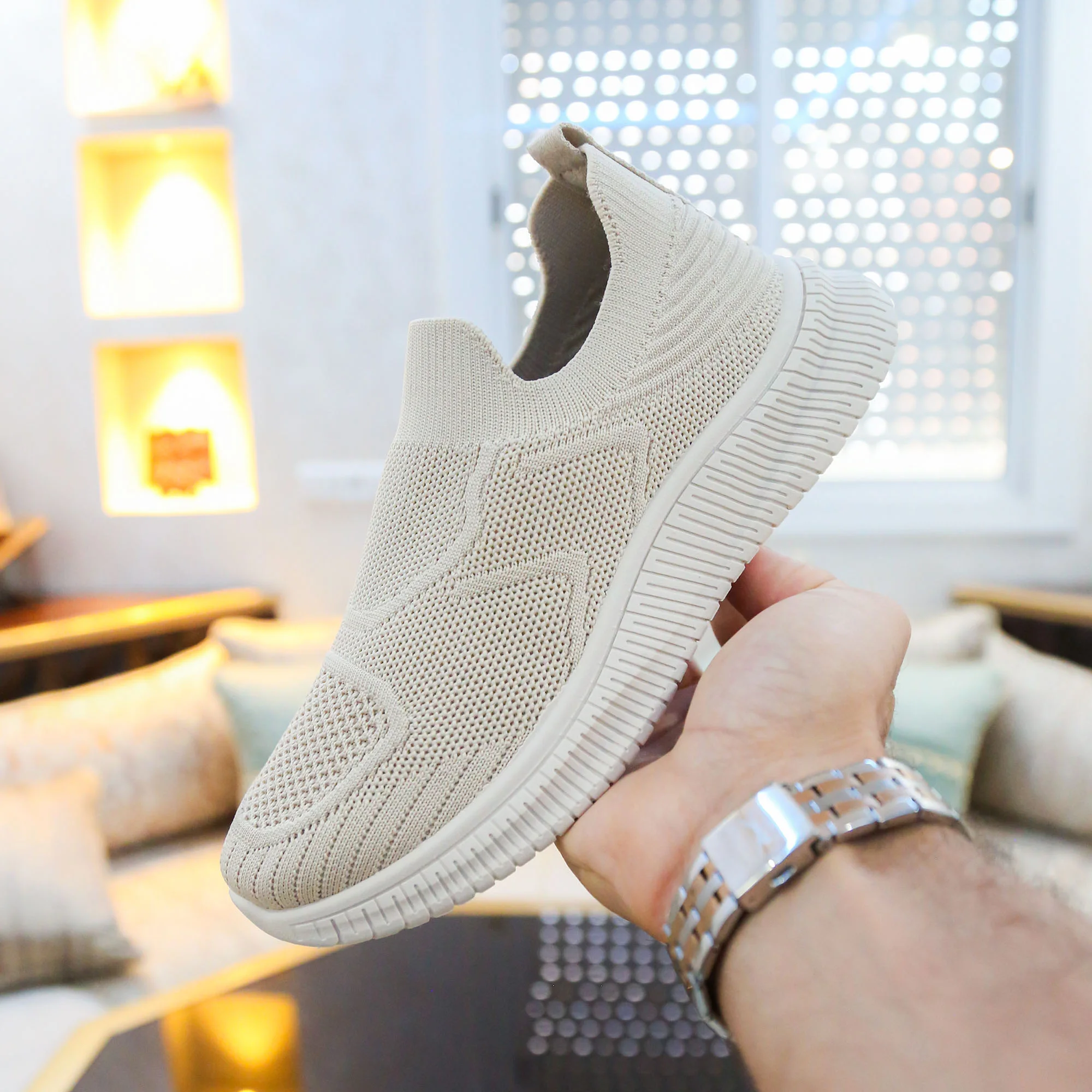 Baskets pour Femmes - Beige - OC-B9