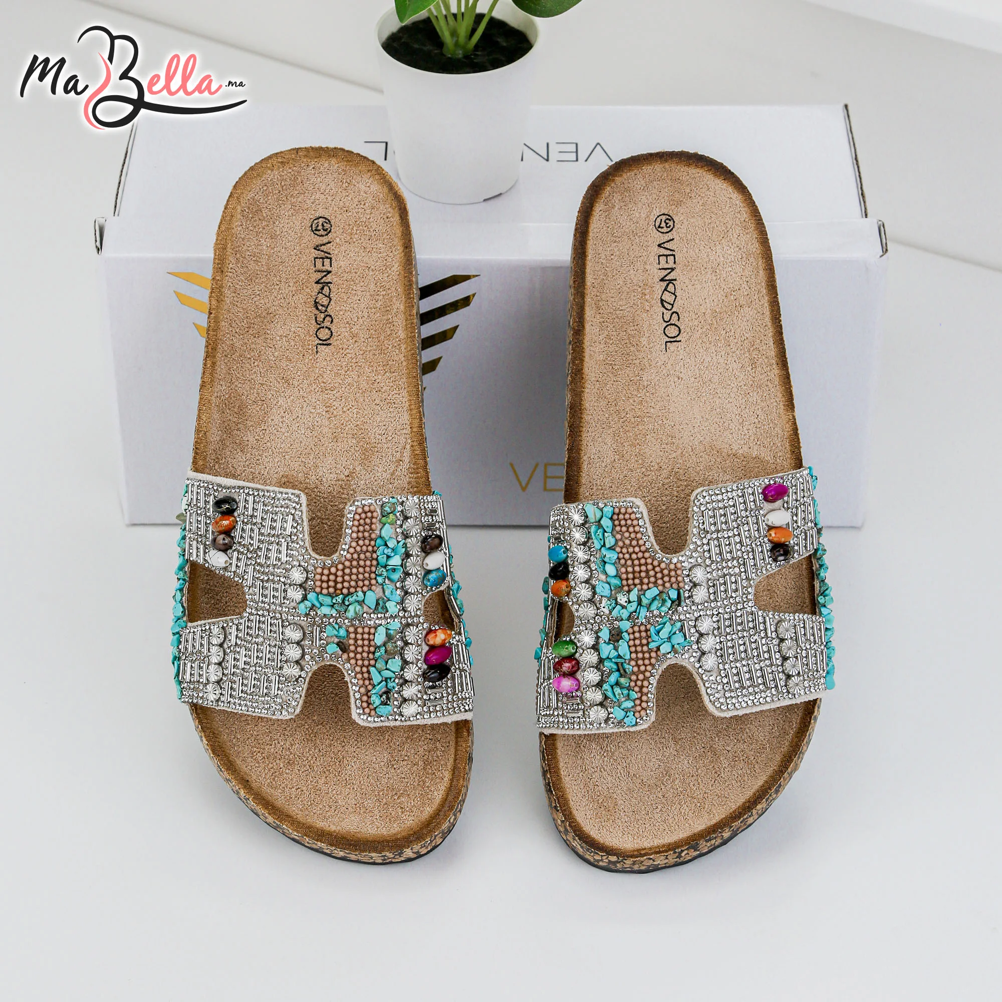 Sandale Plate - Beige - LS2023-01