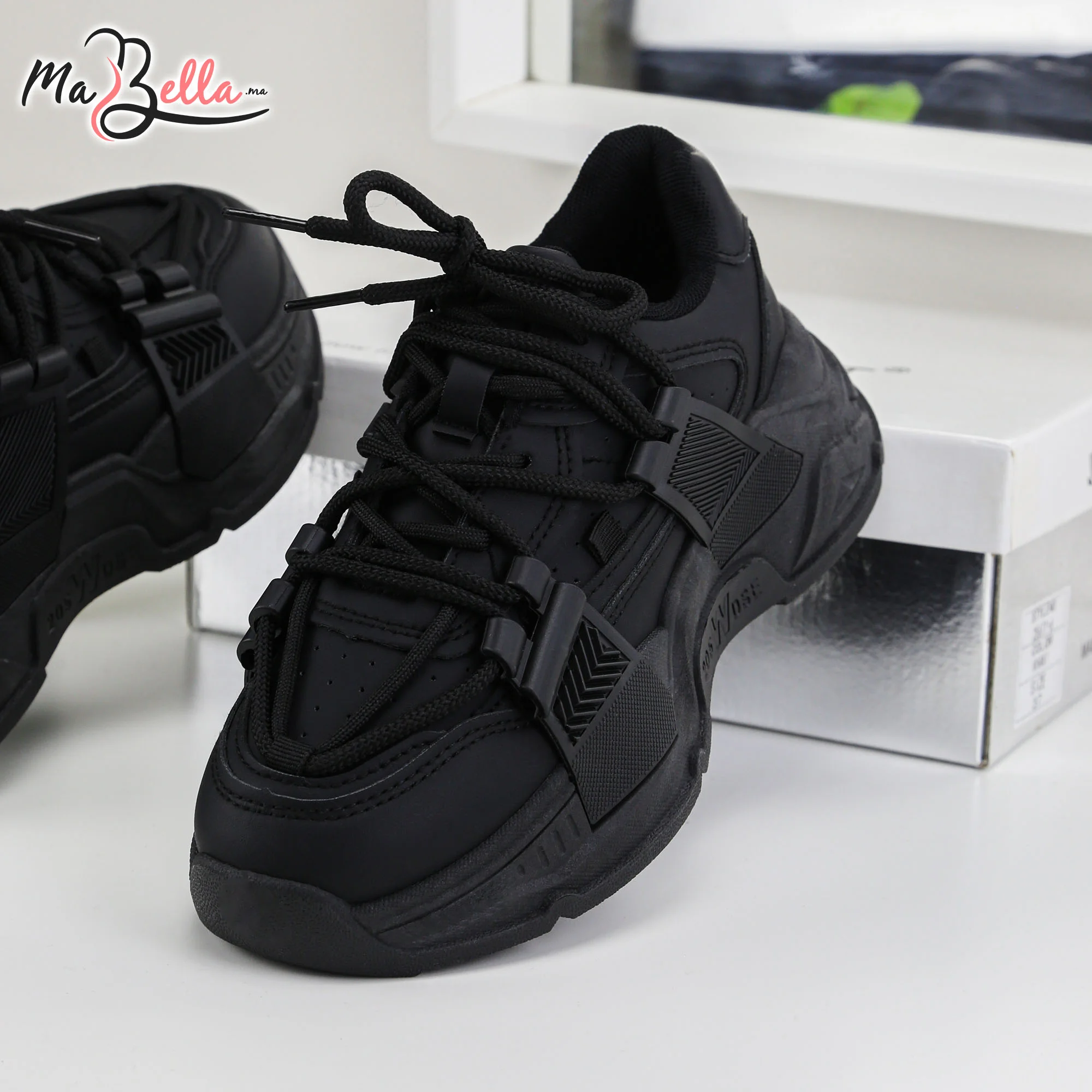 Baskets pour Femmes - Noir - JC-79