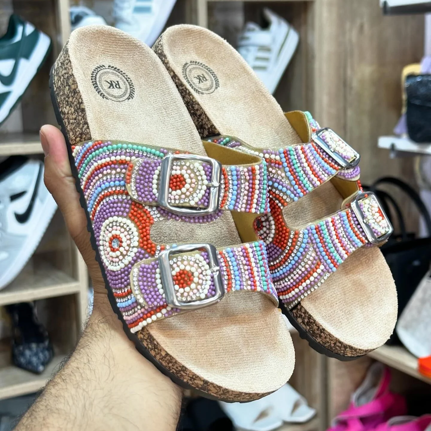 Sandale Plate - Violet - RK-7