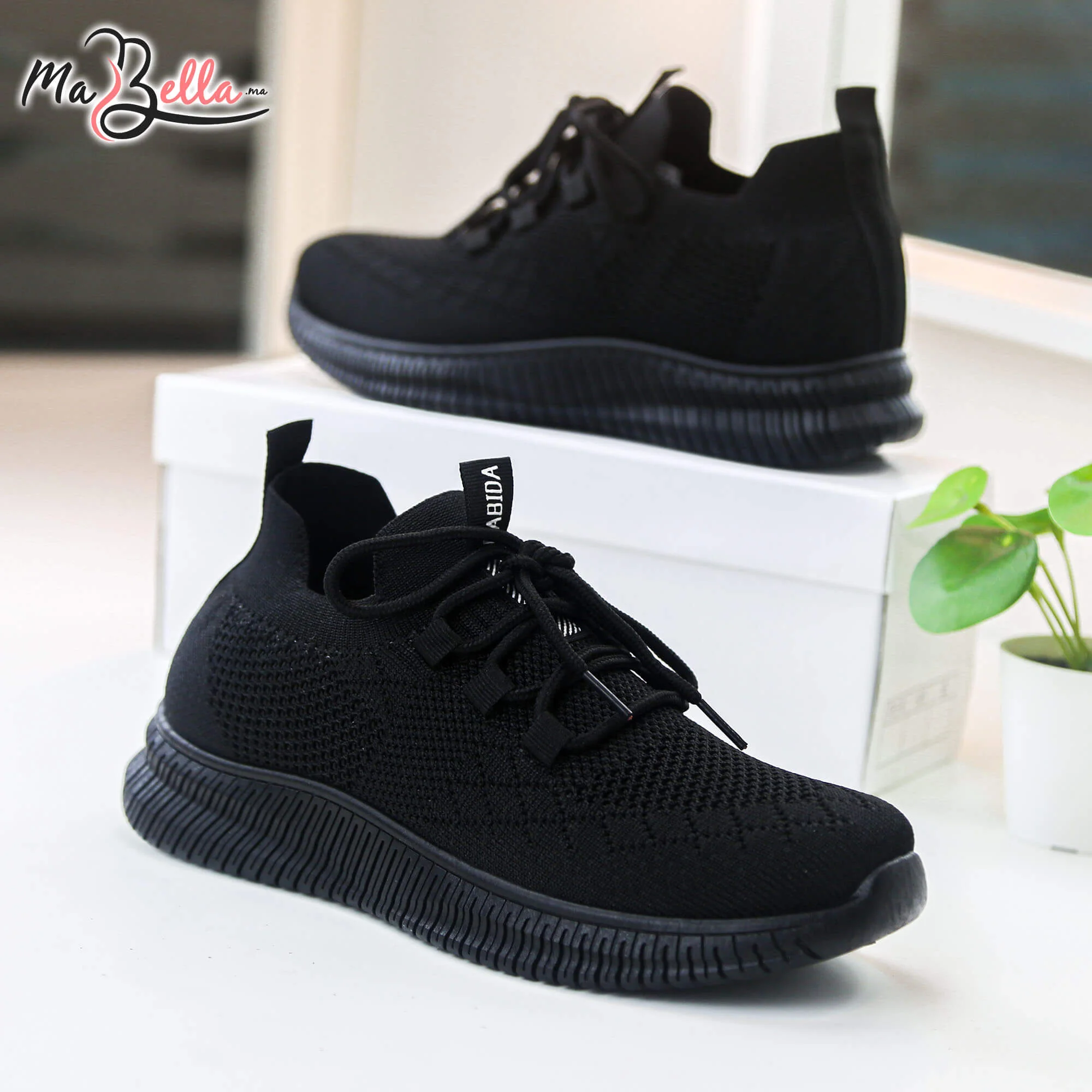 Baskets pour Femmes - Noir - RP-77