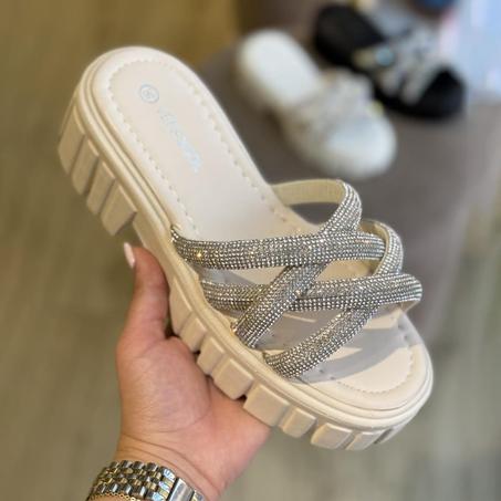 Sandale Plate - Beige - TC-3330