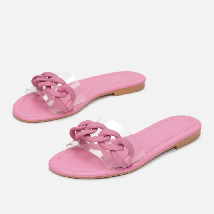 Sandale Plate - Fuchsia - RF-627