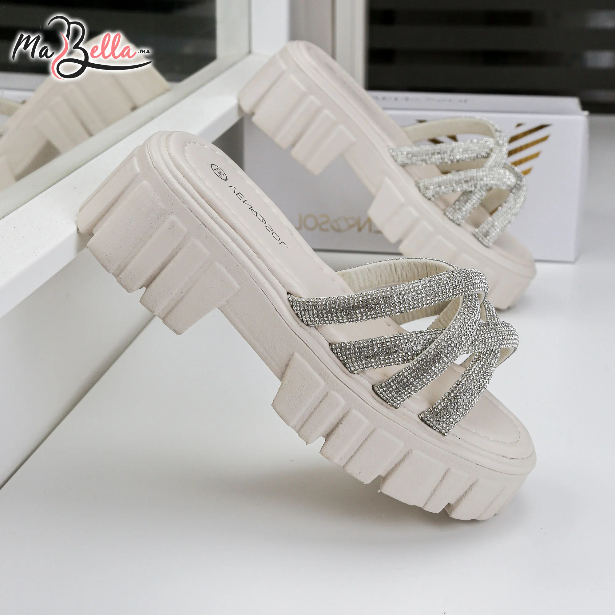 Sandale Plate - Beige - TC-3330