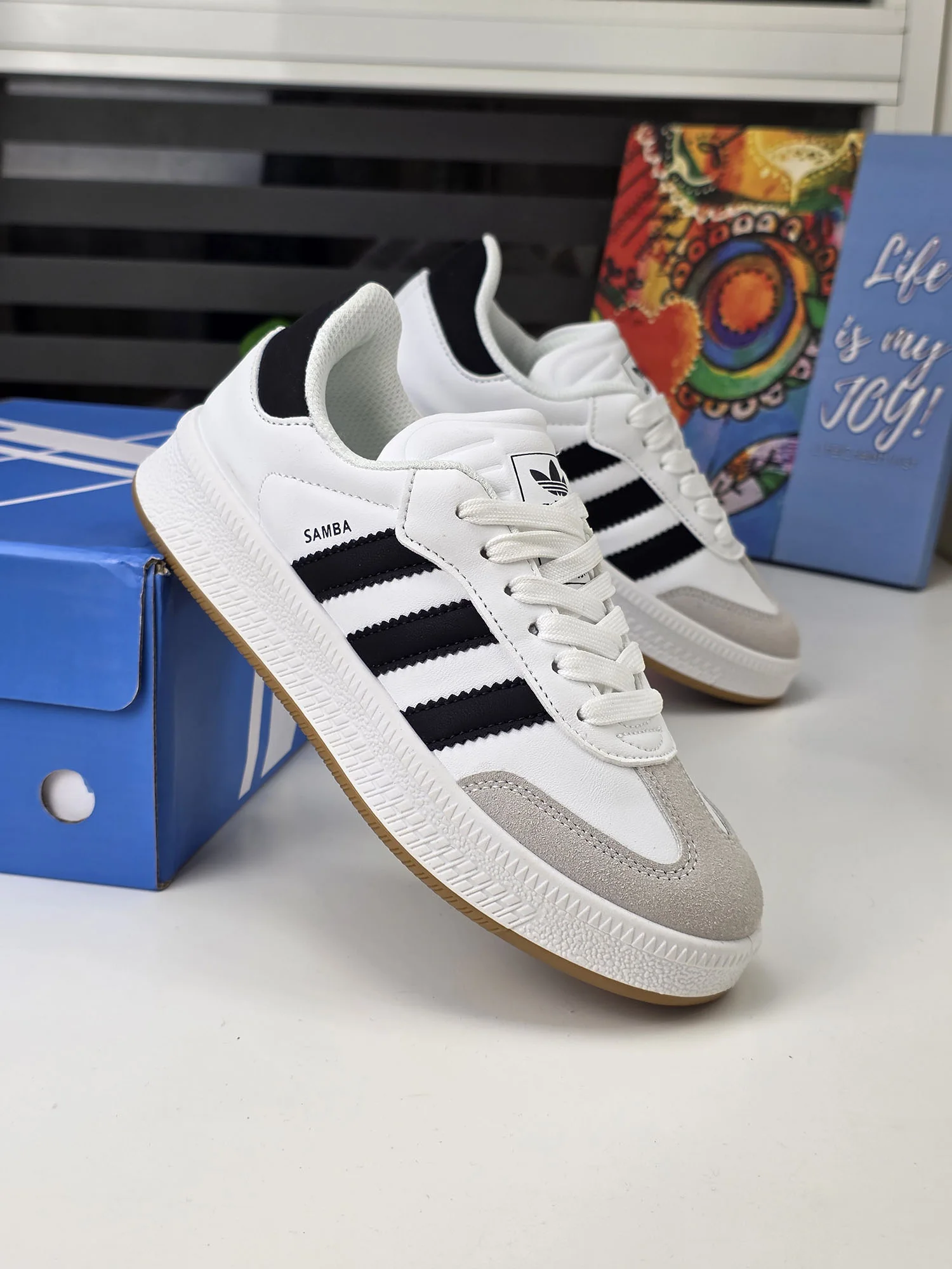 Baskets - Blanc/Noir - SB-7