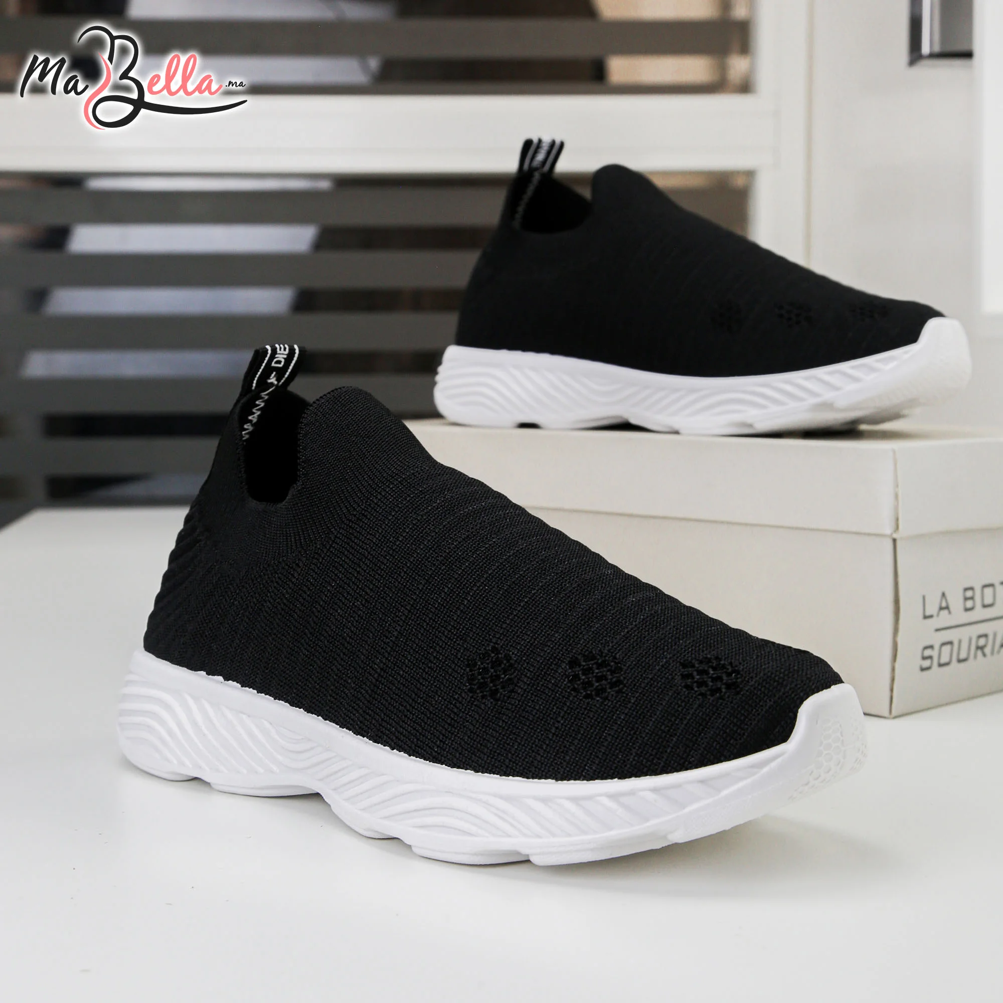 Baskets pour Femmes - Noir - T9-01