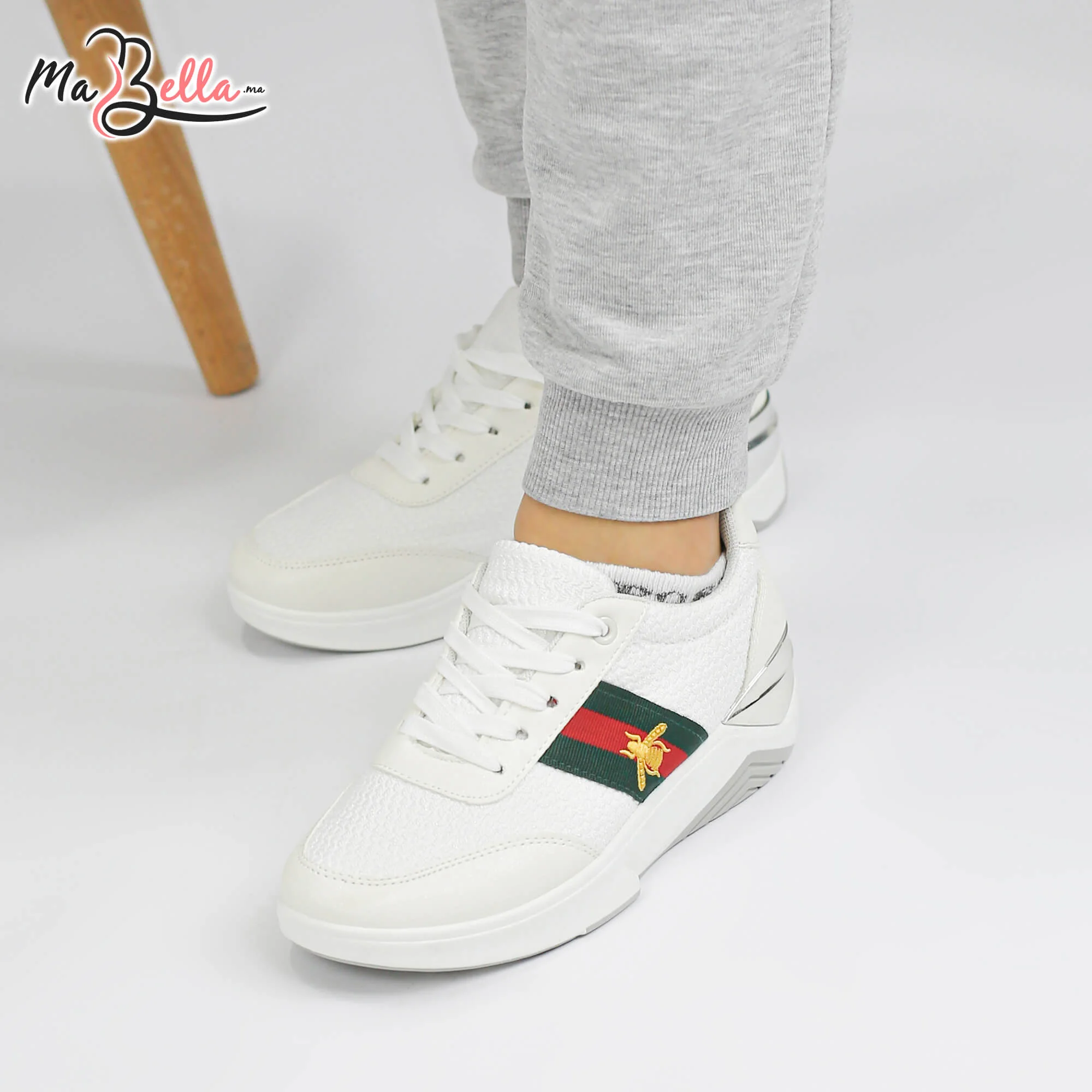 Baskets pour Femmes - Blanc - RF27-N7