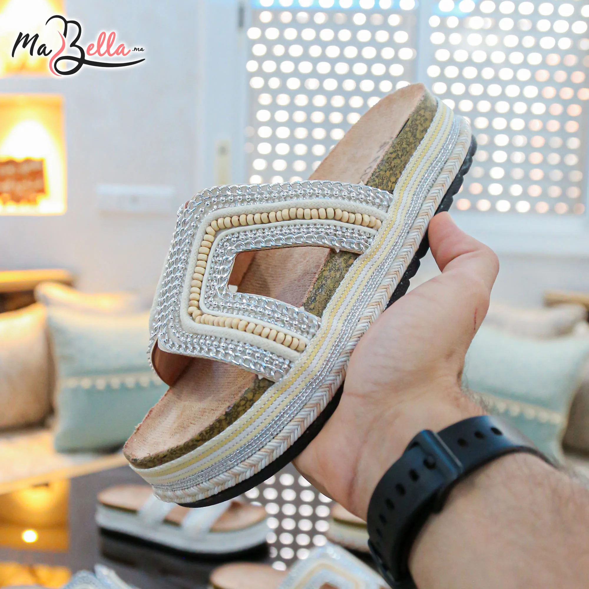 Sandale Plate - Beige - TC-2025